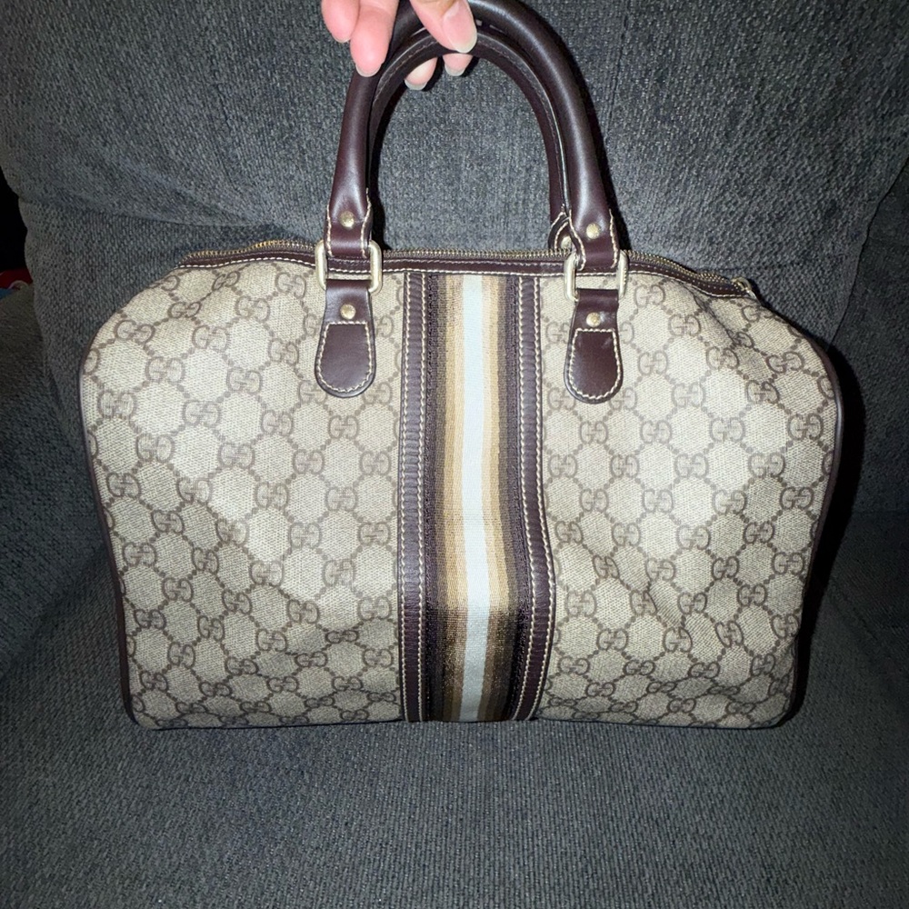 Gucci Brown Monogram Handbag
